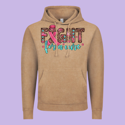 Fight For A Cure Vintage Hoodie Designed By Jahusdesignshop