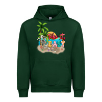 Forest Green take it easy Urban Hoodie - NancyCooperArtShop