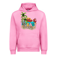 Fuchsia Pink take it easy Urban Hoodie - NancyCooperArtShop