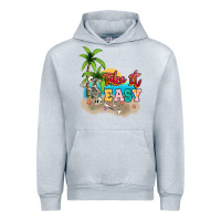 Heather Grey take it easy Urban Hoodie - NancyCooperArtShop