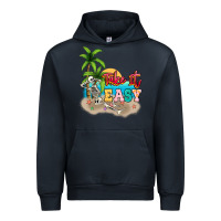 Navy take it easy Urban Hoodie - NancyCooperArtShop