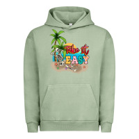 Pigment Oil Green take it easy Urban Hoodie - NancyCooperArtShop