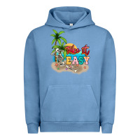 Pigment Pebble Blue take it easy Urban Hoodie - NancyCooperArtShop