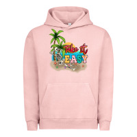 Pigment Salmon take it easy Urban Hoodie - NancyCooperArtShop