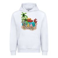 White take it easy Urban Hoodie - NancyCooperArtShop