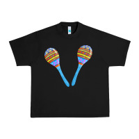 Black blue maracas Urban Heavy Tee - FaDigitalArtStudio