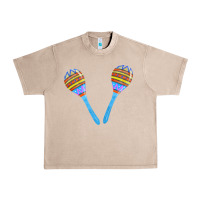 French Oak blue maracas Urban Heavy Tee - FaDigitalArtStudio