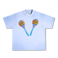 Grape Ice blue maracas Urban Heavy Tee - FaDigitalArtStudio