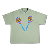 Oil Green blue maracas Urban Heavy Tee - FaDigitalArtStudio