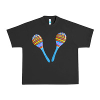 Pigment Black blue maracas Urban Heavy Tee - FaDigitalArtStudio