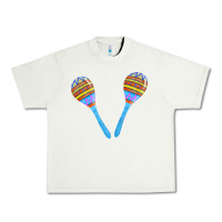 Pistachio blue maracas Urban Heavy Tee - FaDigitalArtStudio