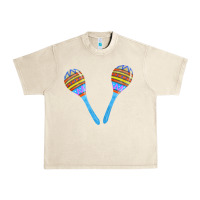 Sandshell blue maracas Urban Heavy Tee - FaDigitalArtStudio