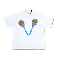 White blue maracas Urban Heavy Tee - FaDigitalArtStudio