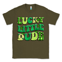 Army Green lucky little dude Classic Tee - Artiststas