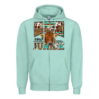 Cow Junkie Zipper Hoodie | Teevron