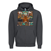 Smoke cow junkie Zipper Hoodie - NancyCooperArtShop