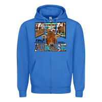 True Royal cow junkie Zipper Hoodie - NancyCooperArtShop
