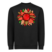Black strawberry sunflower Heavyweight Sweatshirt - Zillion Design Studio