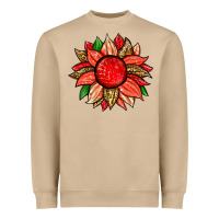 Mushroom strawberry sunflower Heavyweight Sweatshirt - Zillion Design Studio