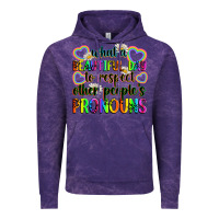 Cloud Purple what a beautiful day to respect other people's pro Vintage Hoodie - Zillion Design Studio