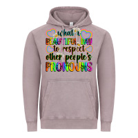 Vintage Zinc what a beautiful day to respect other people's pro Vintage Hoodie - Zillion Design Studio