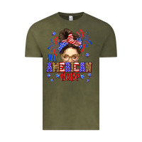 Vintage Olive All American babe Vintage Tee - Neo Western