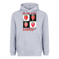 Heather Grey you are berry loved Heavyweight Hoodie - MaliasSmallBusiness