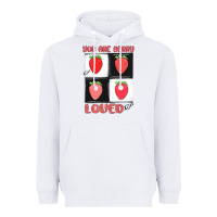 White you are berry loved Heavyweight Hoodie - MaliasSmallBusiness