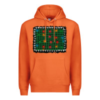 Carrot christmas buffalo plaid and lights background Premium Hoodie - AdoDesignShop