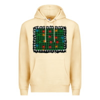 Pina Colada christmas buffalo plaid and lights background Premium Hoodie - AdoDesignShop
