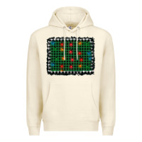 Sandshell christmas buffalo plaid and lights background Premium Hoodie - AdoDesignShop