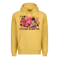 Antique Gold in october we wear pink Premium Hoodie - LillyAllenDesigns