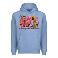 Colony Blue in october we wear pink Premium Hoodie - LillyAllenDesigns