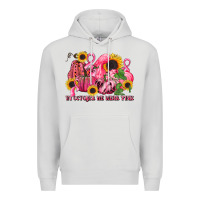 Dove Grey in october we wear pink Premium Hoodie - LillyAllenDesigns