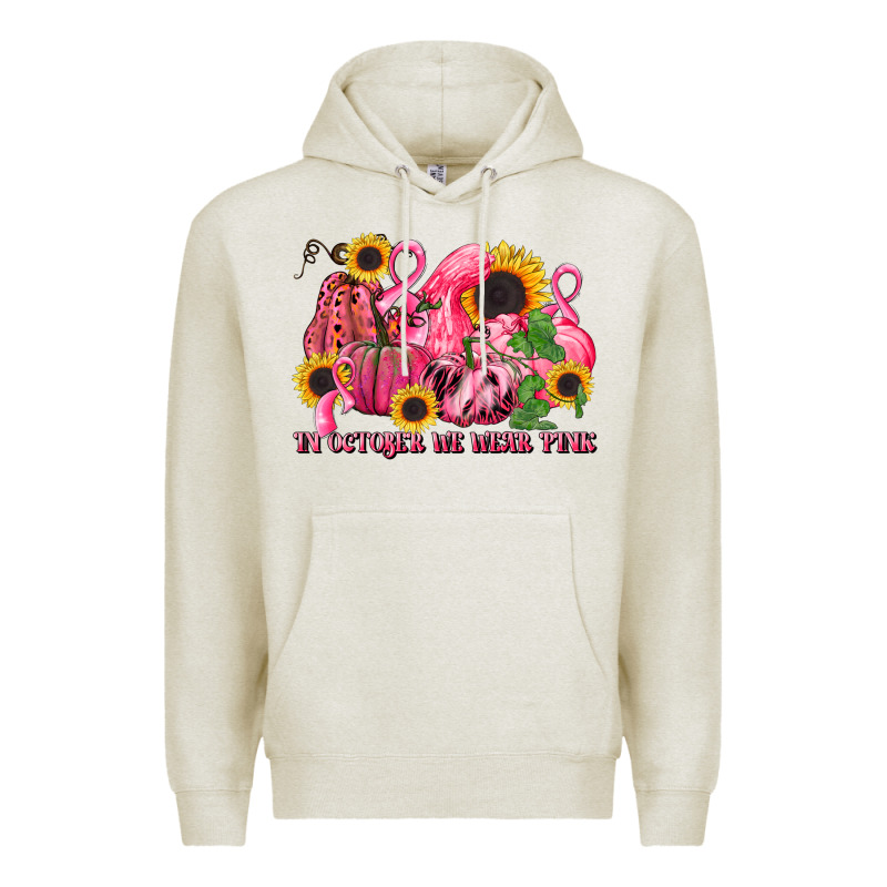 In October We Wear Pink Premium Hoodie by LillyAllenDesigns | Teevron