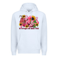 White in october we wear pink Premium Hoodie - LillyAllenDesigns