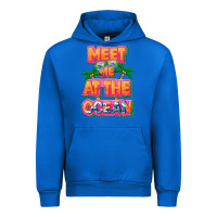 Cobalt Meet me at the ocean Summer Urban Hoodie - NancyCooperArtShop