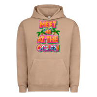 Pigment Burro Meet me at the ocean Summer Urban Hoodie - NancyCooperArtShop