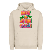 Pigment French Oak Meet me at the ocean Summer Urban Hoodie - NancyCooperArtShop