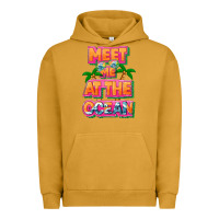 Pigment Peanut Butter Meet me at the ocean Summer Urban Hoodie - NancyCooperArtShop