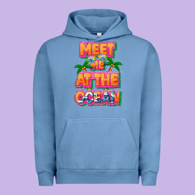 Meet Me At The Ocean Summer Urban Hoodie Designed By Nancycooperartshop
