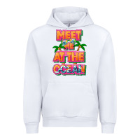 White Meet me at the ocean Summer Urban Hoodie - NancyCooperArtShop