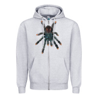 Heather Grey Pink Toe Tarantula Zipper Hoodie - LillyAllenDesigns