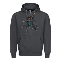 Smoke Pink Toe Tarantula Zipper Hoodie - LillyAllenDesigns