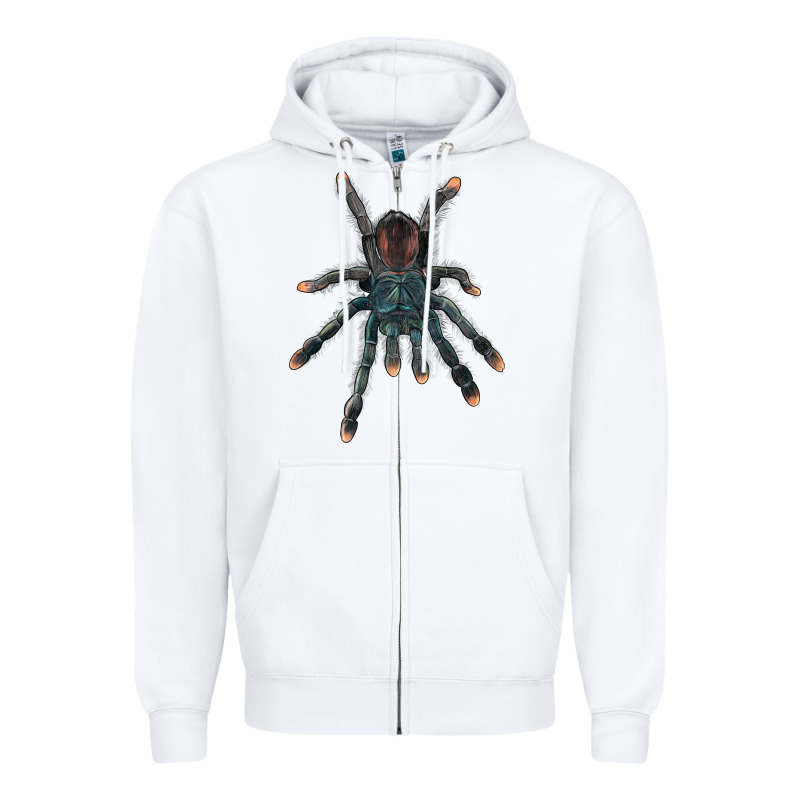 Pink Toe Tarantula Zipper Hoodie by LillyAllenDesigns | Teevron