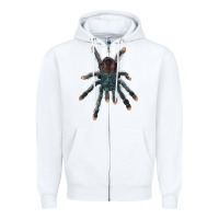 White Pink Toe Tarantula Zipper Hoodie - LillyAllenDesigns