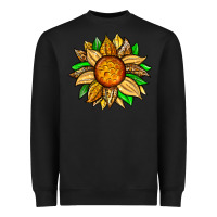 Black pineapple sunflower Heavyweight Sweatshirt - Zillion Design Studio