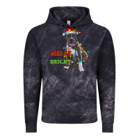 Cloud Black merry and bright pitbull Vintage Hoodie - RanaPortraitStore