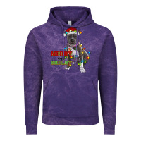 Cloud Purple merry and bright pitbull Vintage Hoodie - RanaPortraitStore