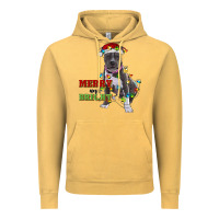 Vintage Mustard merry and bright pitbull Vintage Hoodie - RanaPortraitStore